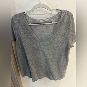 Project Social T Heather Gray V-Neck Tee